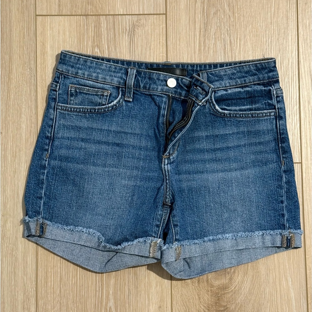 Joe's Jeans Cuffed Blue Jean Shorts, Size 27